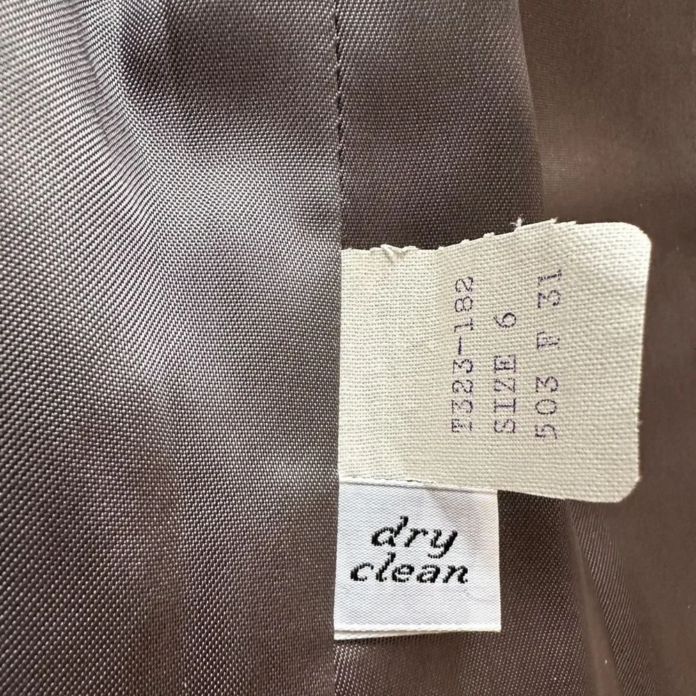 PENDLETON Wool Blazer Vintage Tailored Fully Lined Gray Size 6